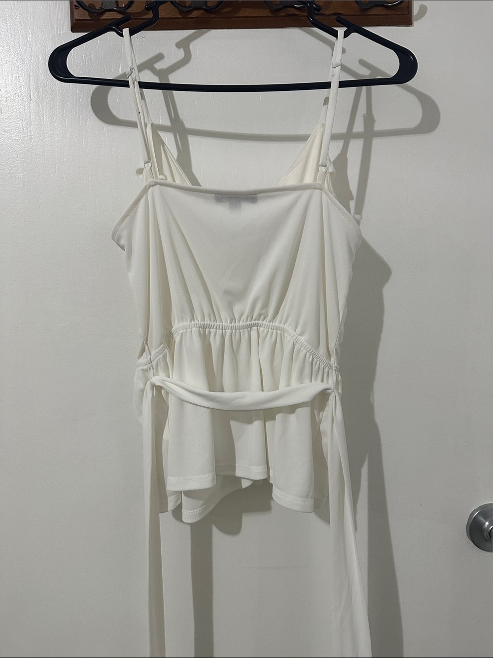 Express White Wrap Tie-Front Cami Top - Picture 5 of 5